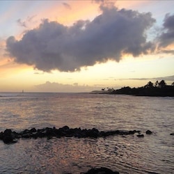 No sunset is more beautiful than the one from the Beach House restaurant's lawn.