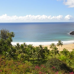 The view from Allerton Botantical Gardens - a must see and just down the road!