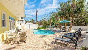 Private heated pool