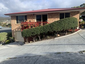Driveway on an incline. But manageable.