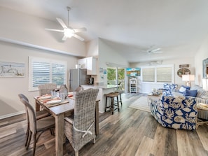 Dining Area + Living Room