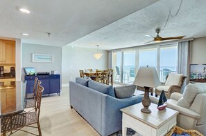 Living Room with Balcony Access