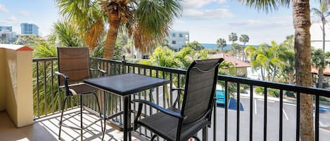 Private balcony with seating