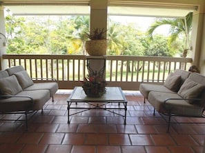 Terrace Living Area - view towards West Golf Course