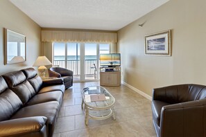Living Room with Balcony Access