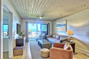Living Room with balcony access