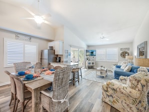 Dining Area + Living Room