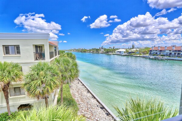 Amazing water view from private balcony - Looking North
