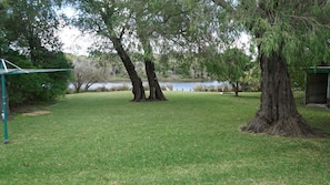 Privacy on a 1000 sq m property— ducks often visit, see native Quinders, possums