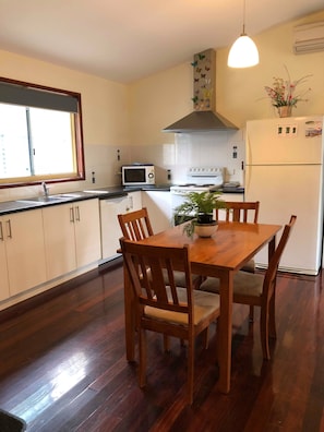 Kitchen and dining area