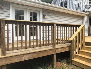 Spacious deck
