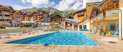 Dive into the lovely pool after a great day.