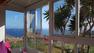 AMAZING VIEWS OF ATLANTIC & TEIDE WITH PRIVATE TERRACE , POOL & BBQ