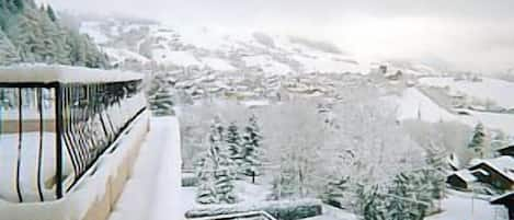 La terrasse en hiver.