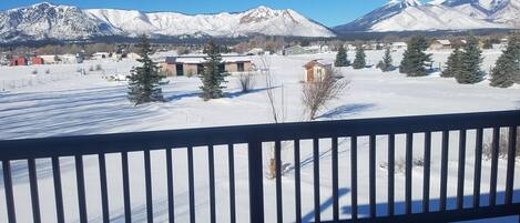 View from the back of the house -- Mt. Elden and the San Francisco Peaks.  