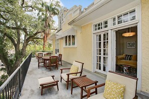 Upstairs Balcony overlooking the Garden District and New Orleans Superdome