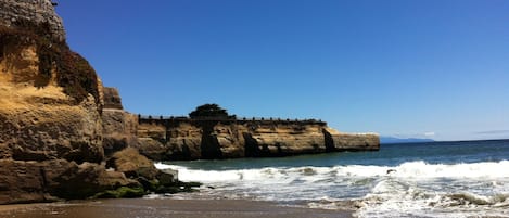 Our beach!  The Crow's Nest and other restaurants are a short beach walk away