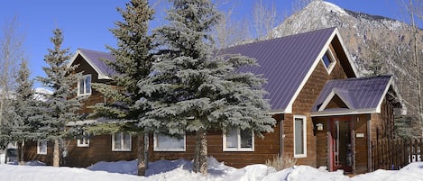 Parkside Retreat during a snowy Crested Butte winter