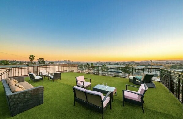 Incredible breathtaking panoramic view of  San Diego Bay and Downtown Skyline.