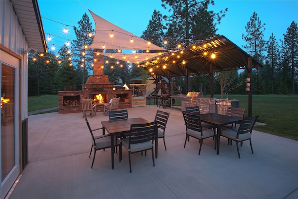 Patio with Fireplace. 