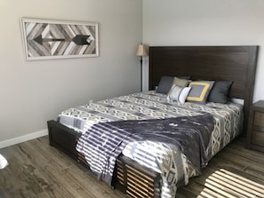 King bedroom located in the casita