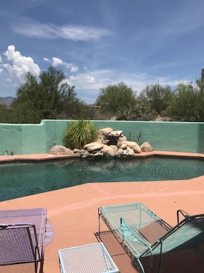 Poolside relaxation