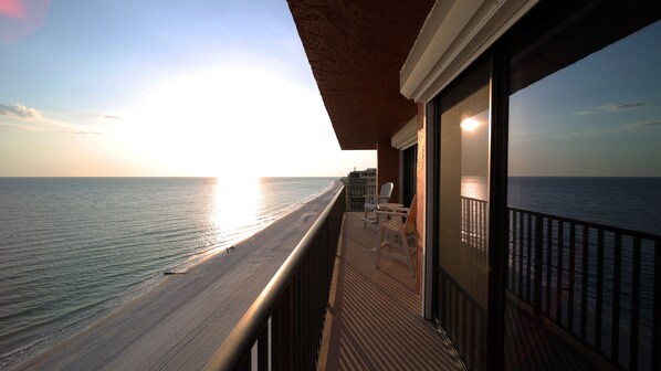 Private Balcony View looking north 