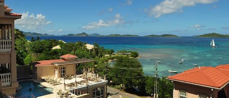 That's St Thomas you're looking at from our balcony