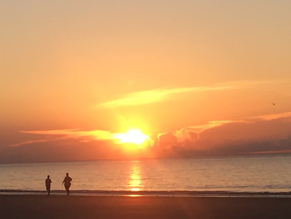 Morning sunrise from the beach