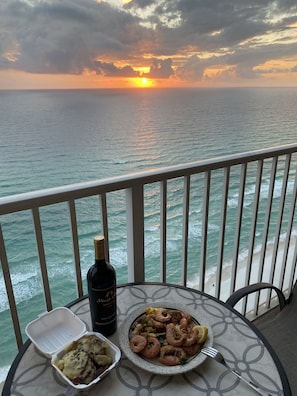 Sunsets on the balcony are amazing