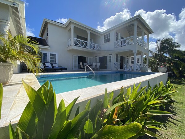 View from Garden over Pool