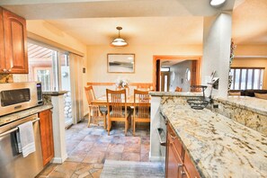 Kitchen and dining area