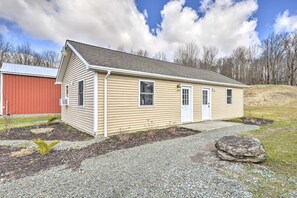 Enjoy wide-open spaces and quality time at this vacation rental.  Brandenburger Suite is the entrance door on the right.