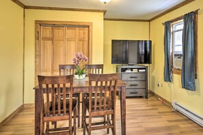 Sit down for a family-style dinner at the formal dining table!