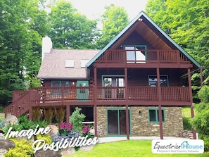 Imagine Possibilities at Equestrian House Log Cabin - Poconos Best Country Getaway