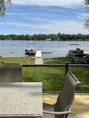 View of the water from the new deck!!