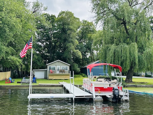 All rentals INCLUDE the house, pontoon, pier, deck, grill, fire pit & more!