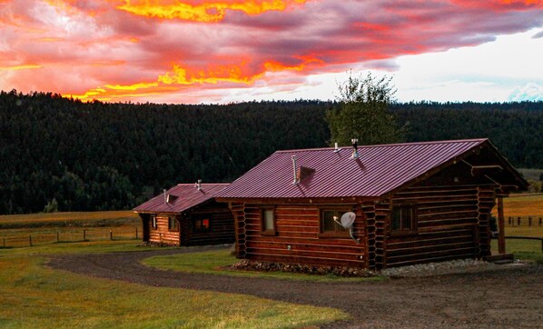 Beautiful Pagosa Sunset at Dancing Winds Ranch!