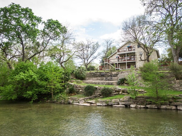 Beautiful waterfront home along the Guadalupe River