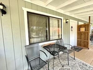 Front patio of Garden Suite
