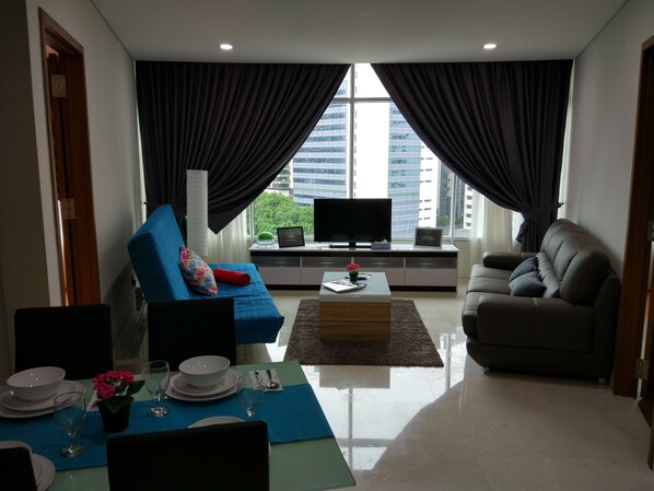 Living room decorated to make you feel at home