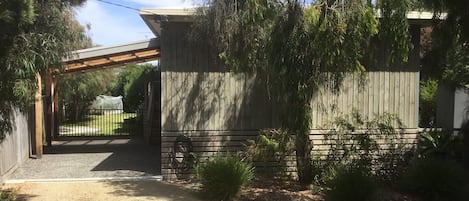 Carport and front entrance