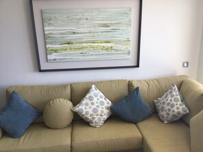 Comfy sofa to chill out on 