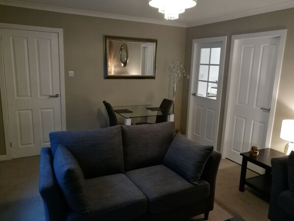 Lounge with dining area
