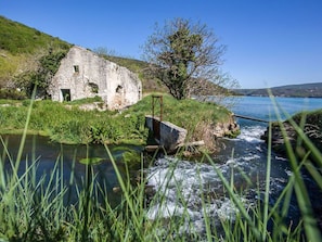 Zwemwater, Water, Natuurlijk Landschap, Natuur, Vegetation, Groen, Gras, Kust, Zee, Bank