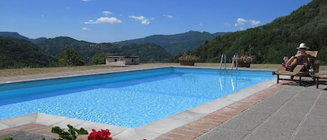 Private swimming pool 11.5m x 5m.  