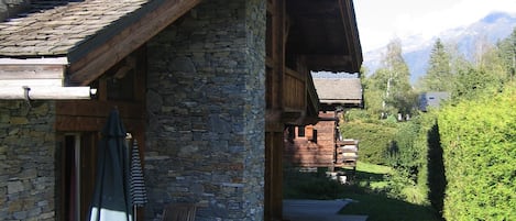 Façade face au massif du Mont blanc