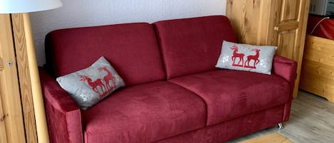 Séjour avec couchage160cm