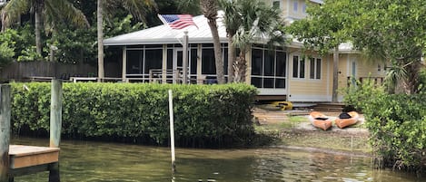 "The Boat House", one of 3 available rentals on this unique 5-acre property.