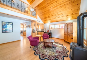 The Home Has Beautiful Bamboo Flooring Throughout